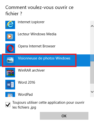 restaurer Visionneuse de photos Windows dans Windows 10-3